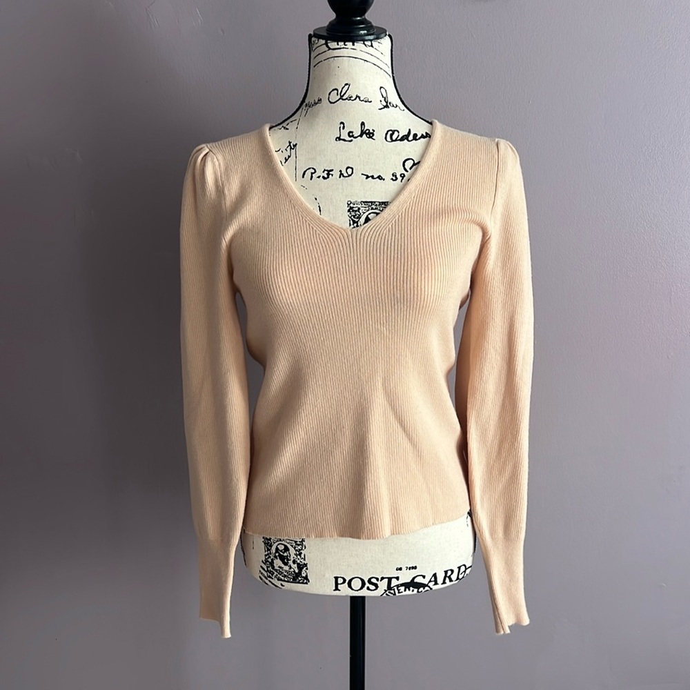 A New Day Beige Sweater Size Medium EUC